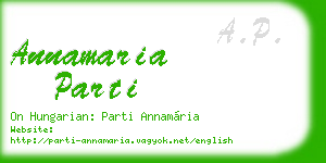 annamaria parti business card